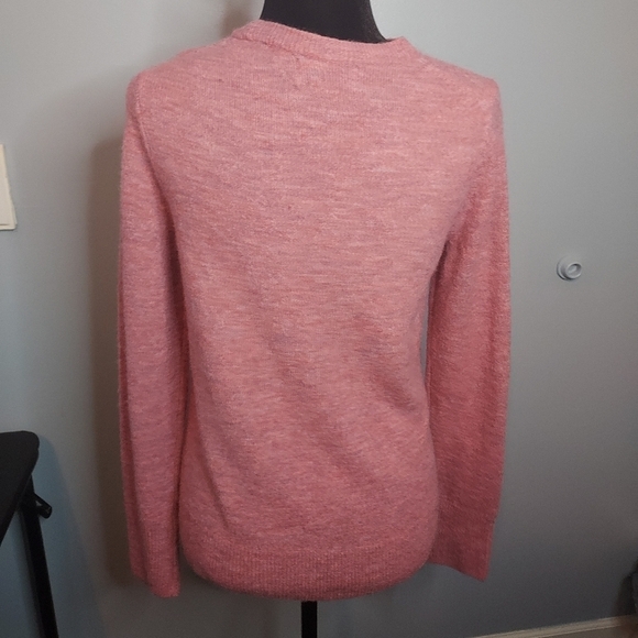Old Navy Size Small Pink/Purple Sweater Long Sleeve Crew Neck Oversized - Picture 6 of 9